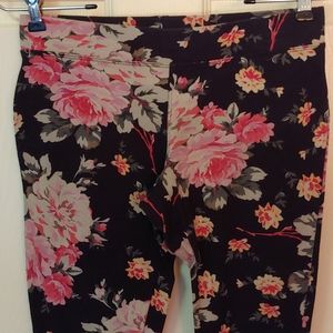 Express women's small floral leggings